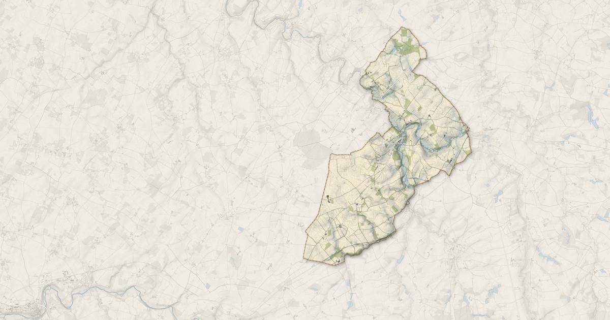 Portrait cartographique de Payroux : relief, eau, forêts, bâti et voies, calculés à partir des données de l'IGN