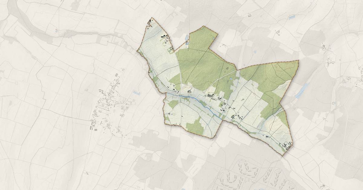 Portrait cartographique de Raslay : relief, eau, forêts, bâti et voies, calculés à partir des données de l'IGN