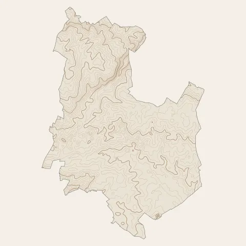 Rouillé : courbes de niveau