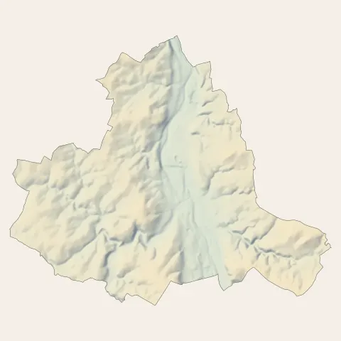 Valdivienne : relief