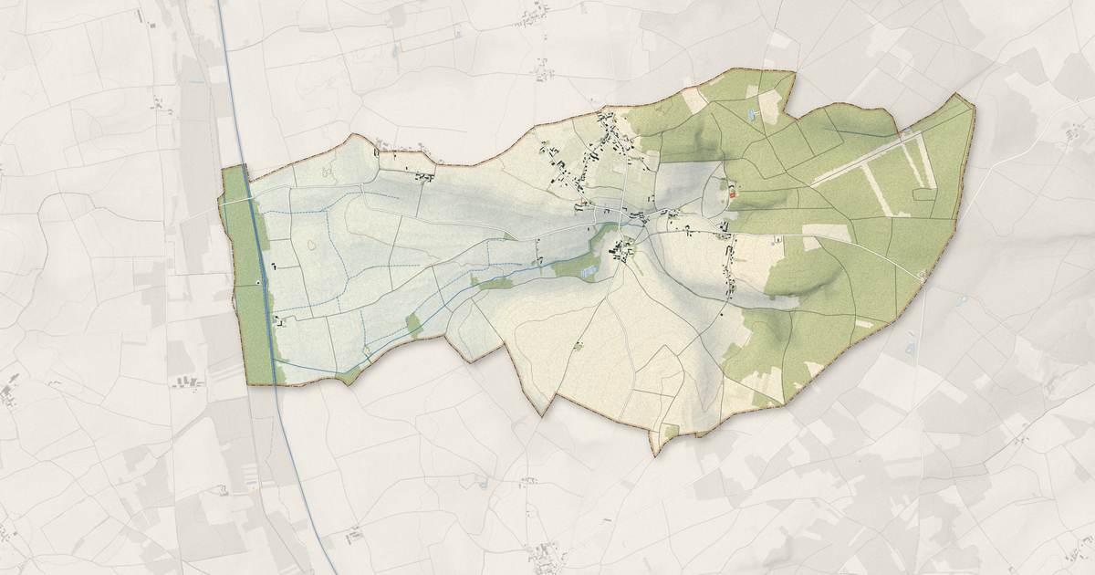 Portrait cartographique de Ternay : relief, eau, forêts, bâti et voies, calculés à partir des données de l'IGN