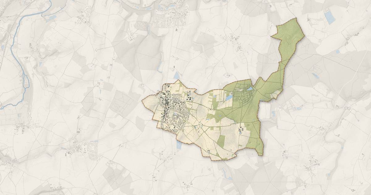 Portrait cartographique de La Villedieu-du-Clain : relief, eau, forêts, bâti et voies, calculés à partir des données de l'IGN