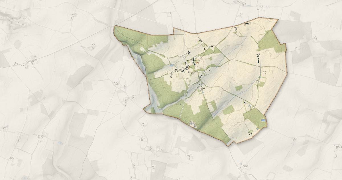 Portrait cartographique de Villemort : relief, eau, forêts, bâti et voies, calculés à partir des données de l'IGN