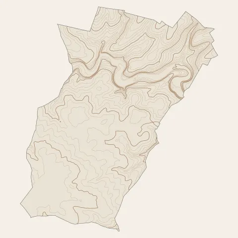 Vouillé : courbes de niveau