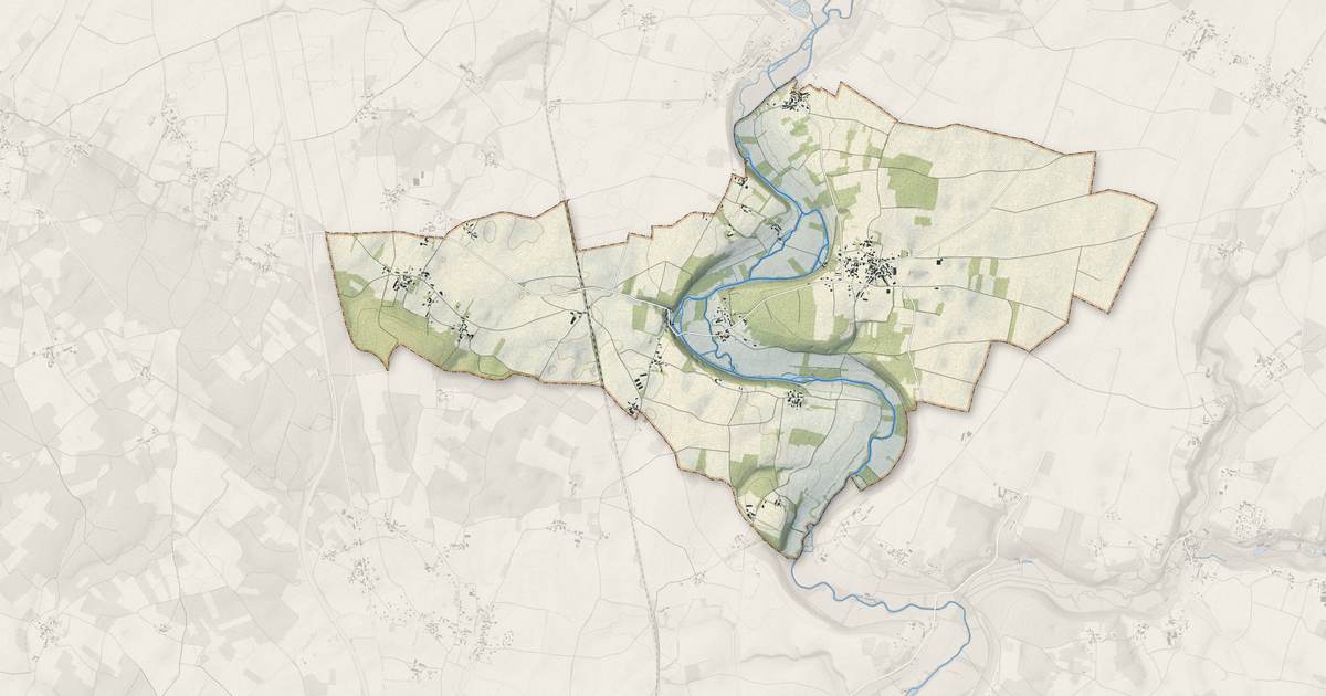 Portrait cartographique de Voulême : relief, eau, forêts, bâti et voies, calculés à partir des données de l'IGN