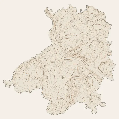 Aixe-sur-Vienne : courbes de niveau
