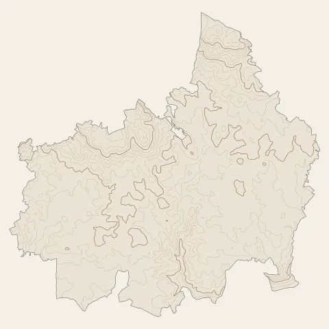 Ambazac : courbes de niveau