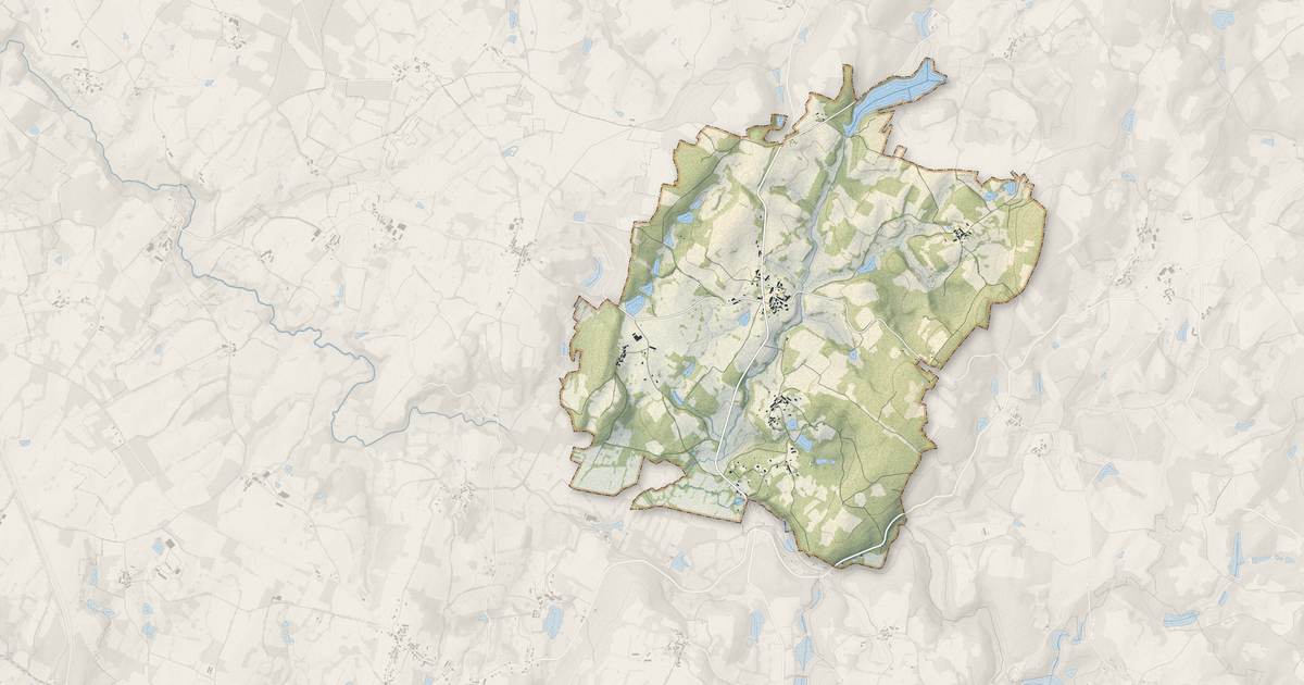 Portrait cartographique de Le Buis : relief, eau, forêts, bâti et voies, calculés à partir des données de l'IGN