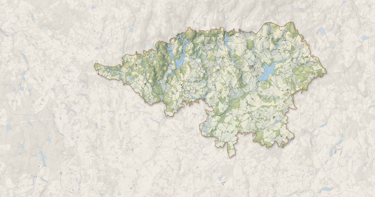Portrait cartographique de Cieux : relief, eau, forêts, bâti et voies, calculés à partir des données de l'IGN