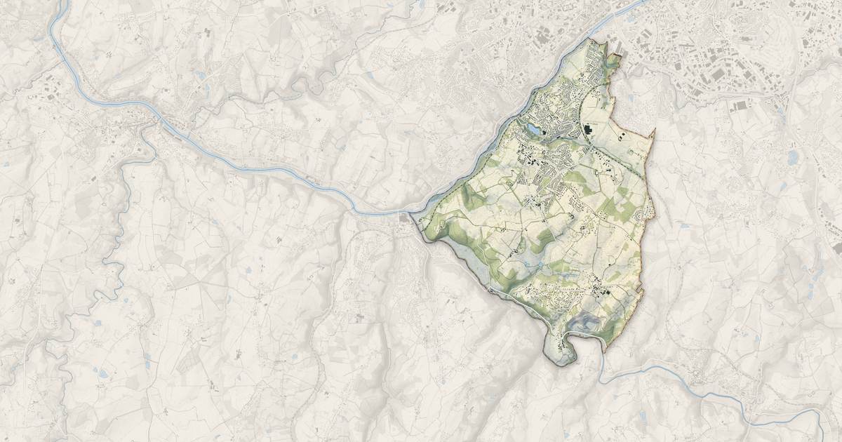 Portrait cartographique de Condat-sur-Vienne : relief, eau, forêts, bâti et voies, calculés à partir des données de l'IGN