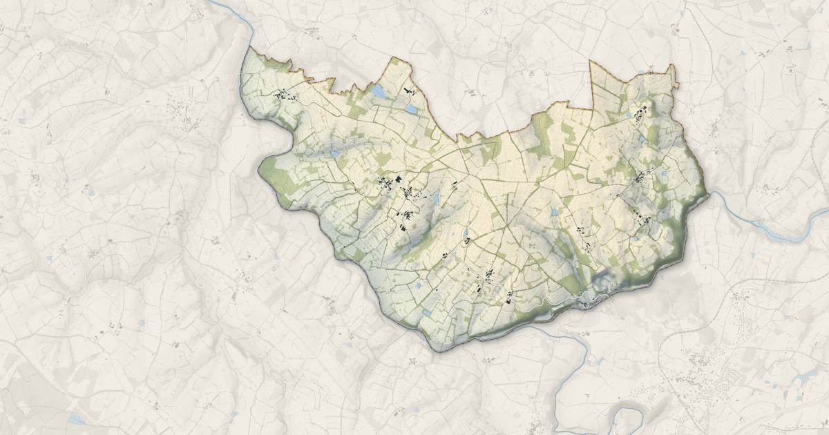 Portrait cartographique de La Croix-sur-Gartempe : relief, eau, forêts, bâti et voies, calculés à partir des données de l'IGN
