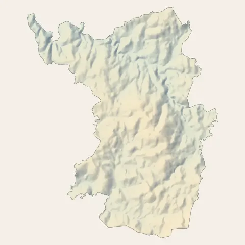 Eymoutiers : relief