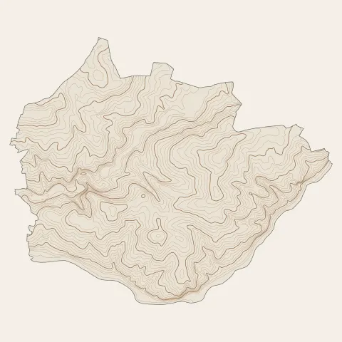 Isle : courbes de niveau