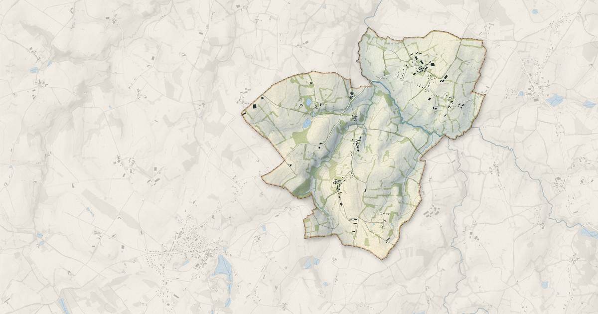 Portrait cartographique de Lavignac : relief, eau, forêts, bâti et voies, calculés à partir des données de l'IGN