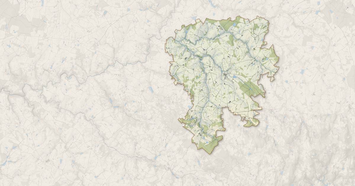 Portrait cartographique de Nouic : relief, eau, forêts, bâti et voies, calculés à partir des données de l'IGN