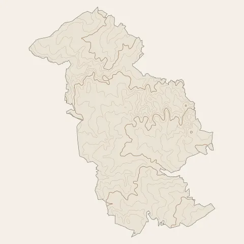 Saint-Gence : courbes de niveau