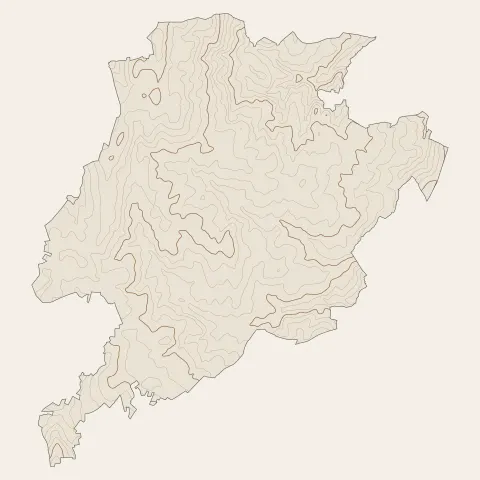 Séreilhac : courbes de niveau