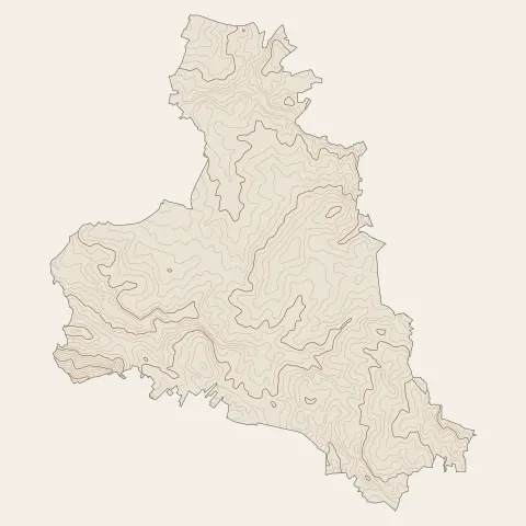 Veyrac : courbes de niveau