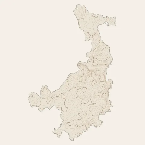 Le Vigen : courbes de niveau