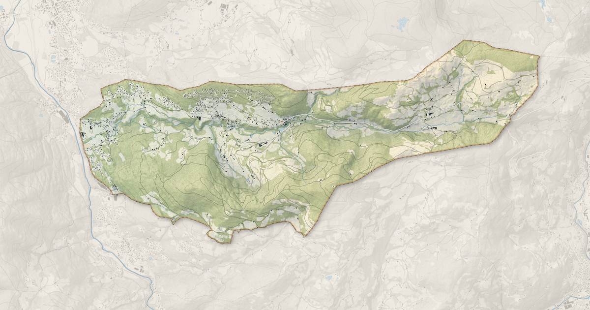 Portrait cartographique de Basse-sur-le-Rupt : relief, eau, forêts, bâti et voies, calculés à partir des données de l'IGN