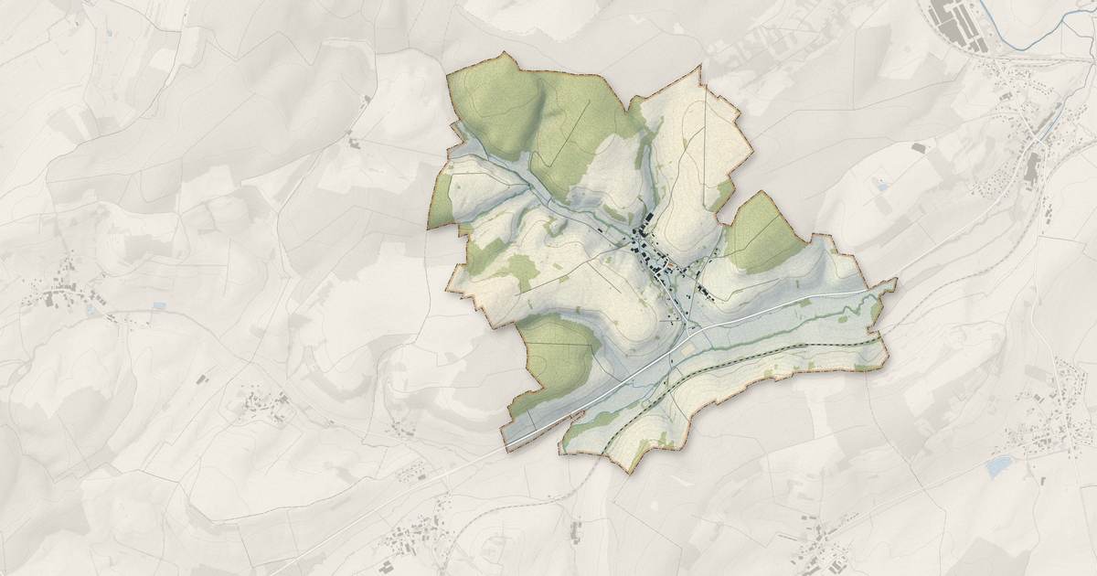 Portrait cartographique de Bazoilles-et-Ménil : relief, eau, forêts, bâti et voies, calculés à partir des données de l'IGN
