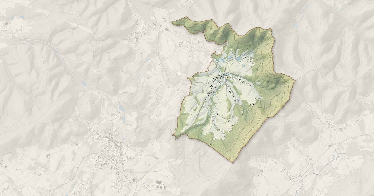 Portrait cartographique de Belmont-sur-Buttant : relief, eau, forêts, bâti et voies, calculés à partir des données de l'IGN