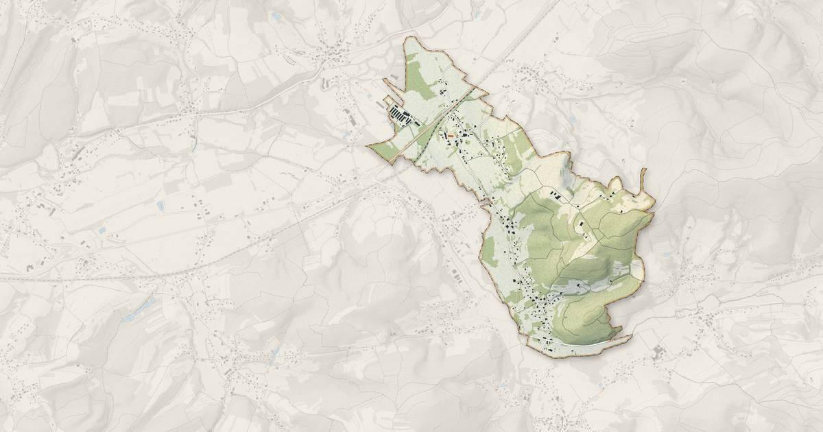 Portrait cartographique de Bertrimoutier : relief, eau, forêts, bâti et voies, calculés à partir des données de l'IGN
