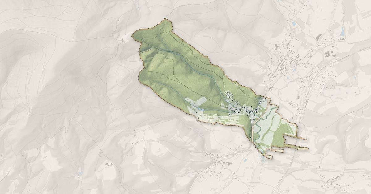 Portrait cartographique de Le Beulay : relief, eau, forêts, bâti et voies, calculés à partir des données de l'IGN