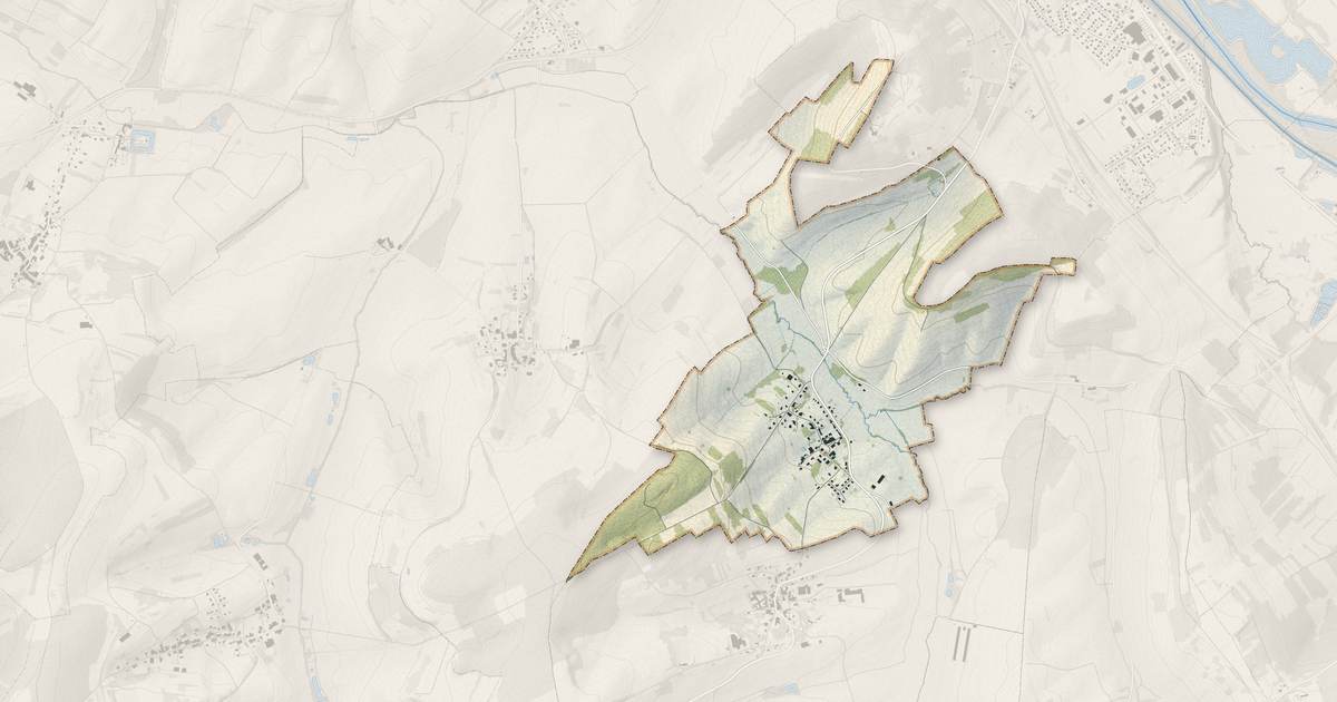 Portrait cartographique de Brantigny : relief, eau, forêts, bâti et voies, calculés à partir des données de l'IGN