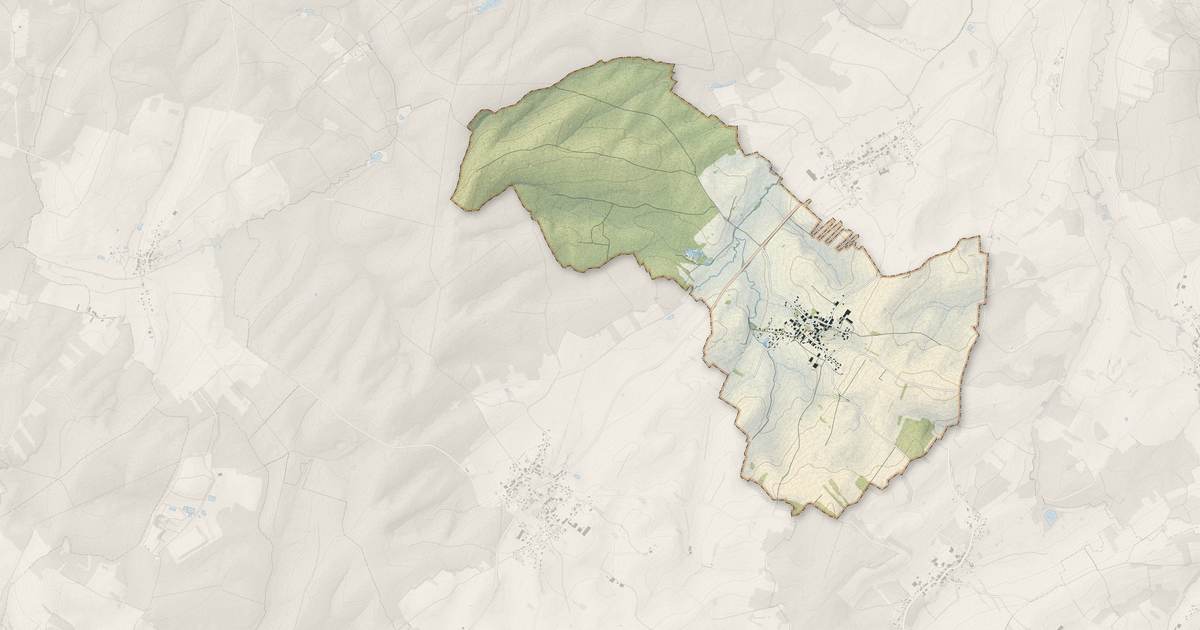 Portrait cartographique de Bult : relief, eau, forêts, bâti et voies, calculés à partir des données de l'IGN
