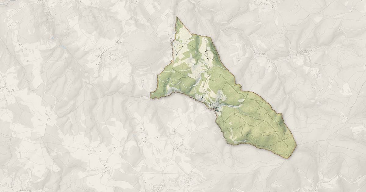 Portrait cartographique de Châtas : relief, eau, forêts, bâti et voies, calculés à partir des données de l'IGN