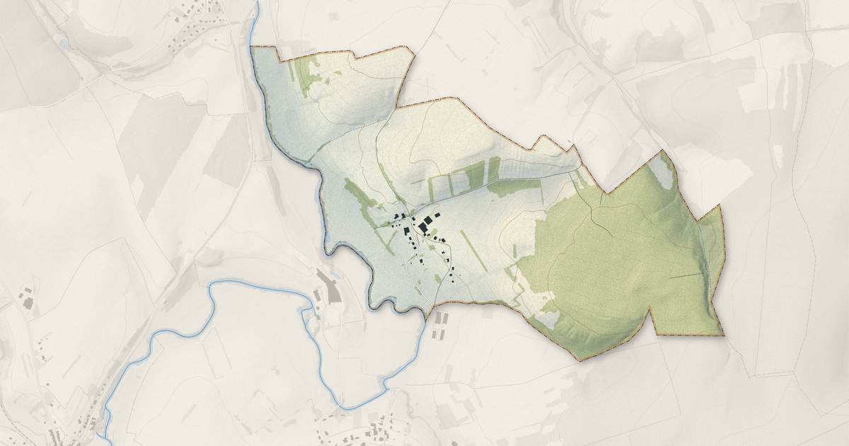 Portrait cartographique de Chauffecourt : relief, eau, forêts, bâti et voies, calculés à partir des données de l'IGN