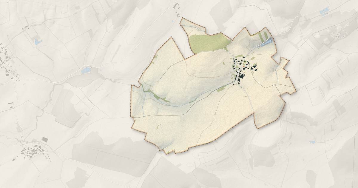 Portrait cartographique de Chef-Haut : relief, eau, forêts, bâti et voies, calculés à partir des données de l'IGN