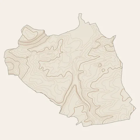 Contrexéville : courbes de niveau