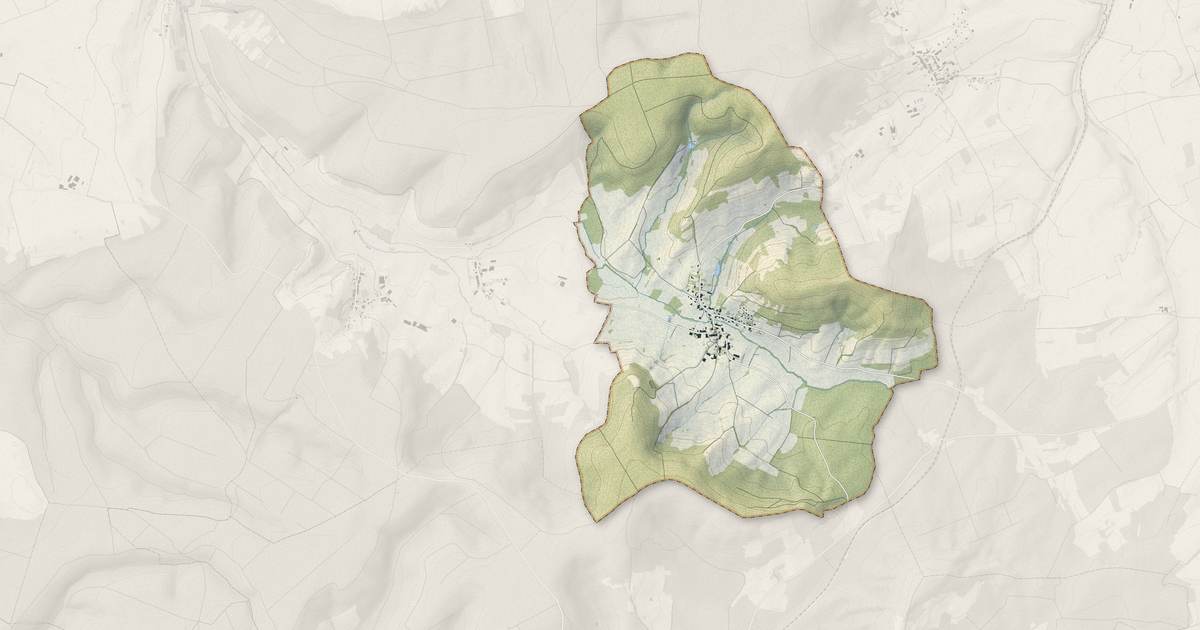 Portrait cartographique de Crainvilliers : relief, eau, forêts, bâti et voies, calculés à partir des données de l'IGN