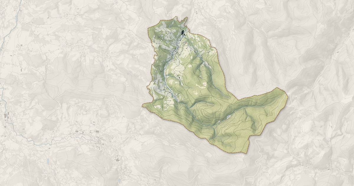 Portrait cartographique de La Croix-aux-Mines : relief, eau, forêts, bâti et voies, calculés à partir des données de l'IGN