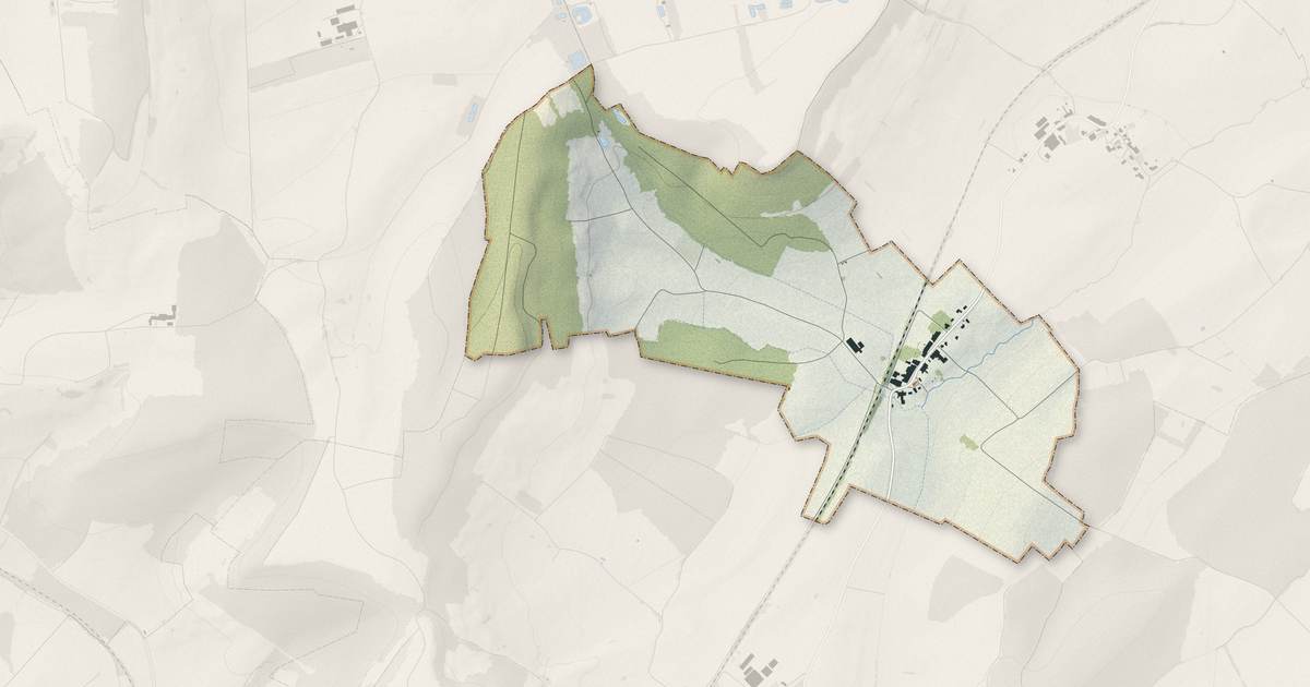 Portrait cartographique de Darney-aux-Chênes : relief, eau, forêts, bâti et voies, calculés à partir des données de l'IGN