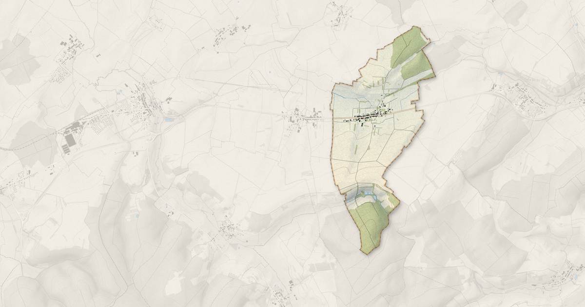 Portrait cartographique de Dombasle-en-Xaintois : relief, eau, forêts, bâti et voies, calculés à partir des données de l'IGN