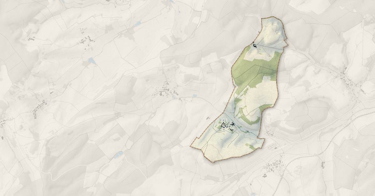Portrait cartographique de Domèvre-sous-Montfort : relief, eau, forêts, bâti et voies, calculés à partir des données de l'IGN
