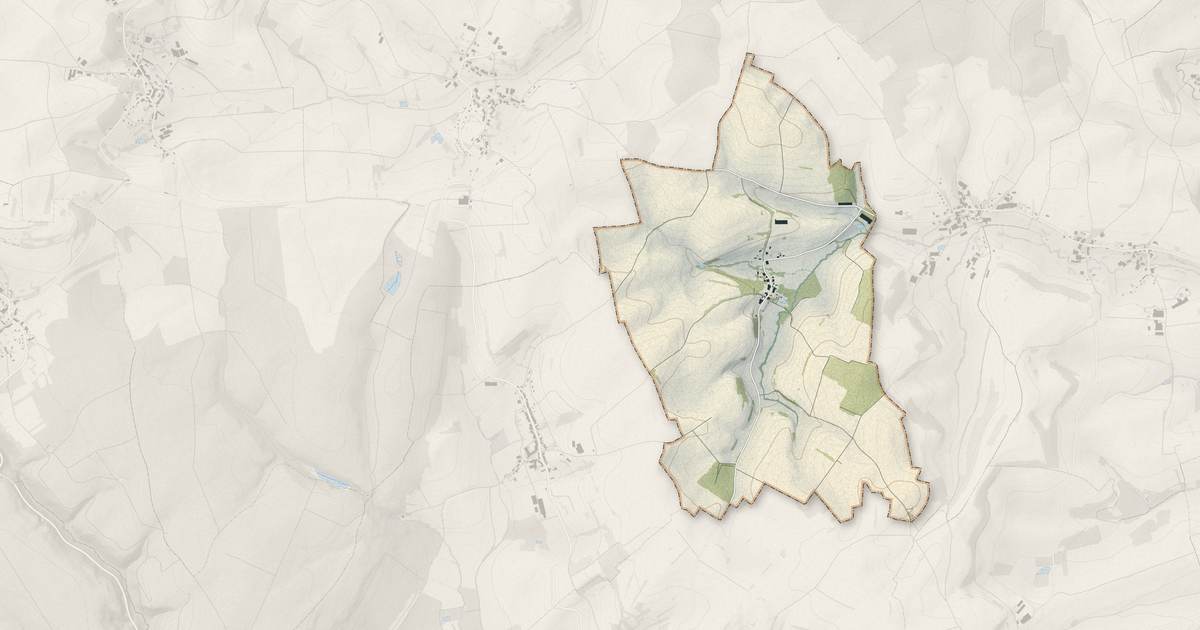 Portrait cartographique de Dommartin-lès-Vallois : relief, eau, forêts, bâti et voies, calculés à partir des données de l'IGN