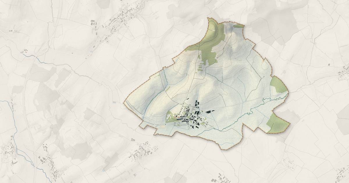Portrait cartographique de Dommartin-sur-Vraine : relief, eau, forêts, bâti et voies, calculés à partir des données de l'IGN