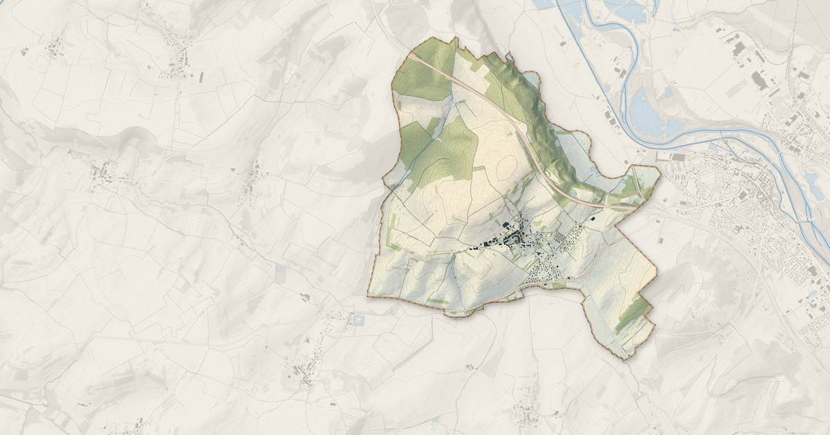 Portrait cartographique de Florémont : relief, eau, forêts, bâti et voies, calculés à partir des données de l'IGN