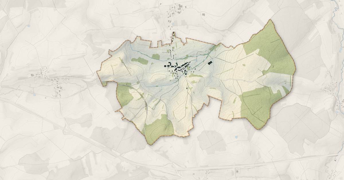 Portrait cartographique de Fomerey : relief, eau, forêts, bâti et voies, calculés à partir des données de l'IGN