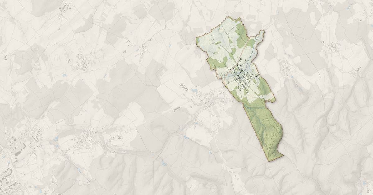 Portrait cartographique de Fontenay : relief, eau, forêts, bâti et voies, calculés à partir des données de l'IGN