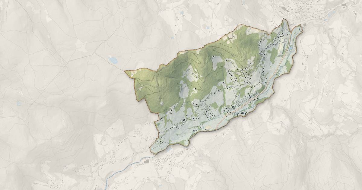 Portrait cartographique de La Forge : relief, eau, forêts, bâti et voies, calculés à partir des données de l'IGN