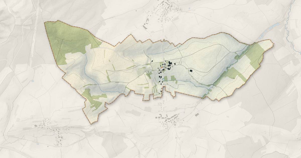 Portrait cartographique de Gigney : relief, eau, forêts, bâti et voies, calculés à partir des données de l'IGN