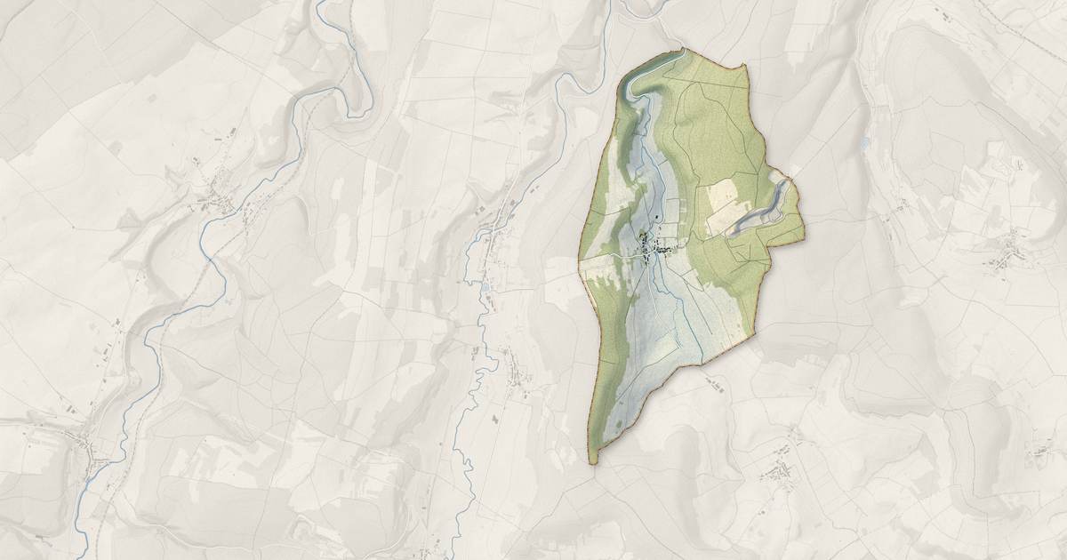 Portrait cartographique de Jainvillotte : relief, eau, forêts, bâti et voies, calculés à partir des données de l'IGN