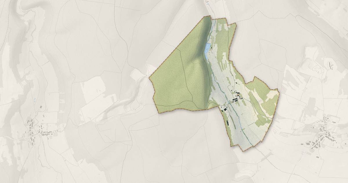 Portrait cartographique de Lemmecourt : relief, eau, forêts, bâti et voies, calculés à partir des données de l'IGN