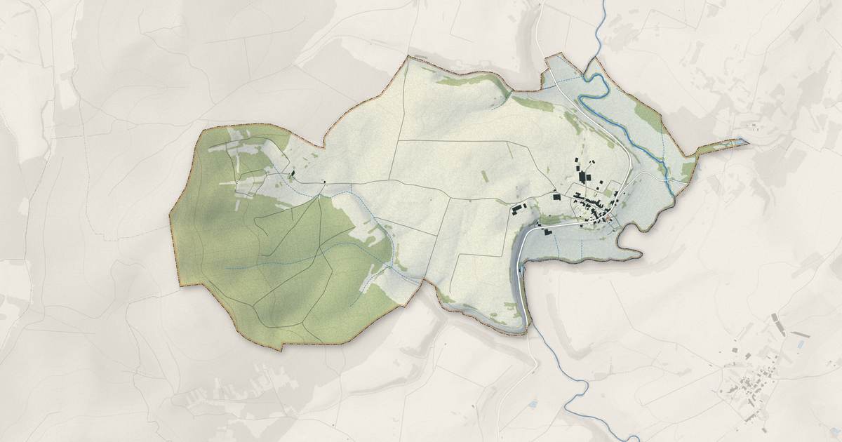 Portrait cartographique de Lironcourt : relief, eau, forêts, bâti et voies, calculés à partir des données de l'IGN