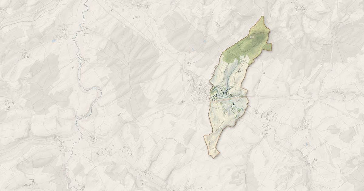 Portrait cartographique de Madonne-et-Lamerey : relief, eau, forêts, bâti et voies, calculés à partir des données de l'IGN
